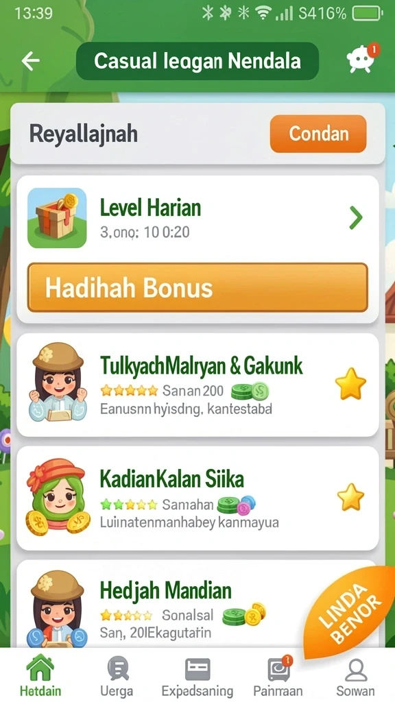 rejeki - Tampilan antarmuka yang user-friendly.