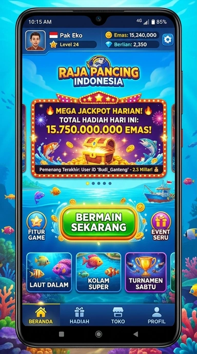 Layar utama idnseru — antarmuka bersih setelah instalasi
